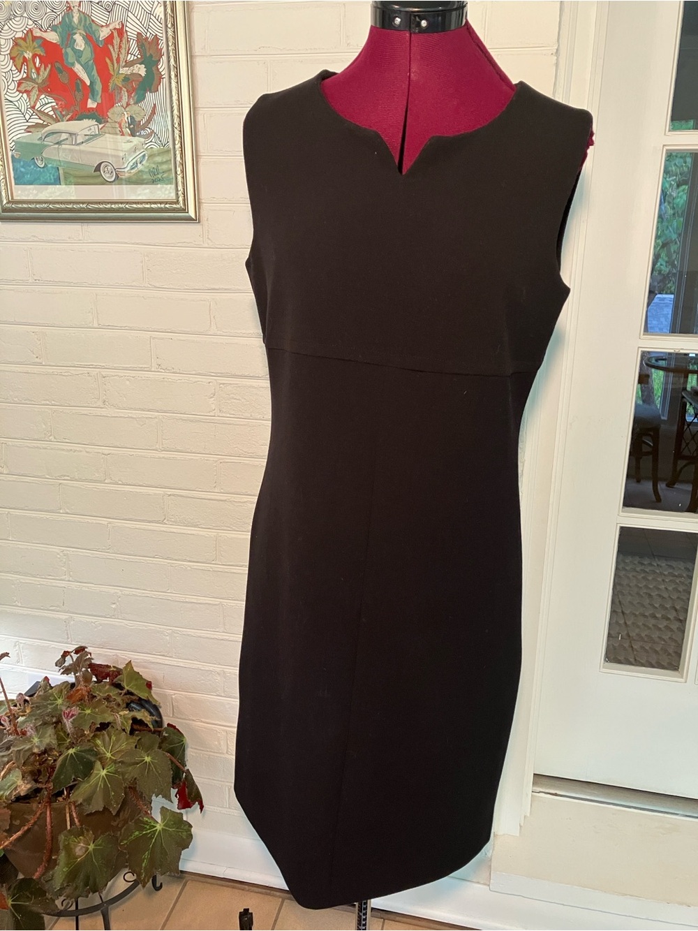 Patty Kim New York Sheath Dress | Black| Sleeveless Knit | Size M